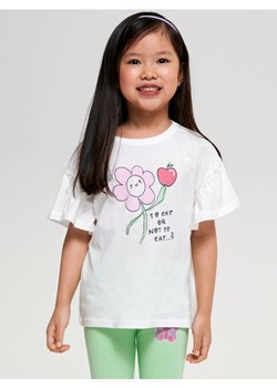Sinsay - Koszulka z nadrukiem - kremowy ze sklepu Sinsay w kategorii Bluzki dziewczęce - zdjęcie 161280653