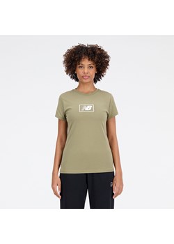Koszulka damska New Balance WT33515CGN – zielona ze sklepu New Balance Poland w kategorii Bluzki damskie - zdjęcie 161283300