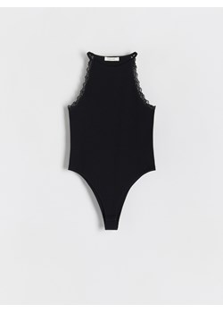 Reserved - Body slim fit - czarny ze sklepu Reserved w kategorii Bluzki damskie - zdjęcie 161286783