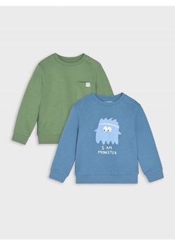 Sinsay - Bluzy 2 pack - zielony ze sklepu Sinsay w kategorii Bluzy i swetry - zdjęcie 161310413