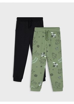 Sinsay - Spodnie dresowe jogger 2 pack - zielony ze sklepu Sinsay w kategorii Spodnie chłopięce - zdjęcie 161310530