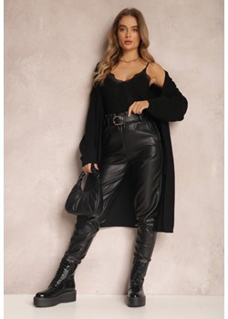 Czarny Kardigan Chionile ze sklepu Renee odzież w kategorii Swetry damskie - zdjęcie 161311314