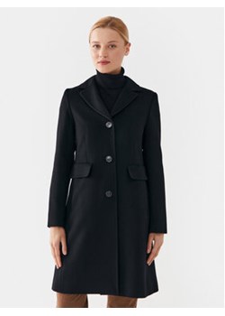 Weekend Max Mara Płaszcz wełniany Tevere 2350161433 Czarny Regular Fit ze sklepu MODIVO w kategorii Płaszcze damskie - zdjęcie 161315772
