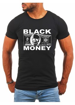 Koszulka męska 3340 czarna ze sklepu Risardi w kategorii T-shirty męskie - zdjęcie 161316013