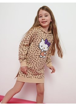 Sinsay - Sukienka dresowa Hello Kitty - brązowy ze sklepu Sinsay w kategorii Sukienki dziewczęce - zdjęcie 161322044