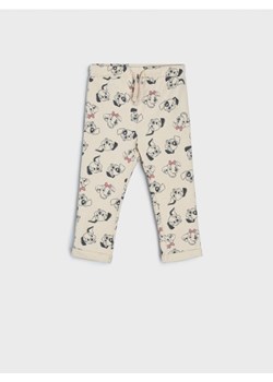 Sinsay - Spodnie dresowe 101 Dalamtyńczyków - kremowy ze sklepu Sinsay w kategorii Spodnie i półśpiochy - zdjęcie 161330893