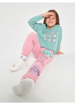 Sinsay - Spodnie dresowe - różowy ze sklepu Sinsay w kategorii Spodnie dziewczęce - zdjęcie 161330901