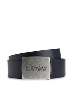 Pasek Męski Hugo 50486668 Black 001 ze sklepu eobuwie.pl w kategorii Paski męskie - zdjęcie 161339404