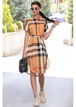 Sukienka RATEZA CAMEL ze sklepu Ivet Shop w kategorii Sukienki - zdjęcie 161339843