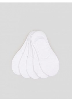 Sinsay - Stopki bawełniane 5 pack - biały ze sklepu Sinsay w kategorii Skarpetki damskie - zdjęcie 161343150