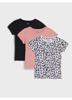 Sinsay - Koszulki 3 pack - czarny ze sklepu Sinsay w kategorii Bluzki dziewczęce - zdjęcie 161348992