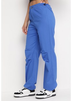 Niebieskie Szerokie Spodnie ze Stoperami Dalfo ze sklepu Born2be Odzież w kategorii Spodnie damskie - zdjęcie 161349701