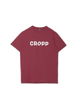 Cropp - Bordowa koszulka z nadrukiem CROPP - kasztanowy ze sklepu Cropp w kategorii T-shirty męskie - zdjęcie 161351731