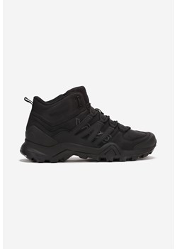 Czarne Buty Trekkingowe na Płaskiej Podeszwie z Protektorem i Cholewką za Kostkę Nabythi - id: 261446 - marki born2be - 161354162 Czarne Buty Trekkingowe na Płaskiej Podeszwie z Protektorem i Cholewką za Kostkę Nabythi ze sklepu born2be.pl w kategorii Buty trekkingowe męskie - zdjęcie 161354162