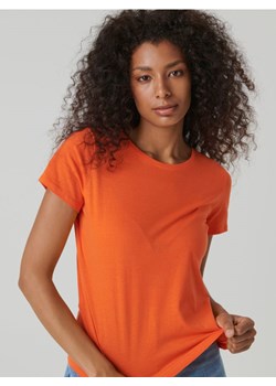 Sinsay - Koszulka bawełniana - pomarańczowy ze sklepu Sinsay w kategorii Bluzki damskie - zdjęcie 161355584