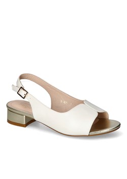 Sandały Sergio Leone SK829 Białe PU ze sklepu Arturo-obuwie w kategorii Sandały damskie - zdjęcie 161357324
