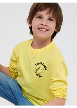 Sinsay - Koszulka z nadrukiem - żółty ze sklepu Sinsay w kategorii T-shirty chłopięce - zdjęcie 161358400