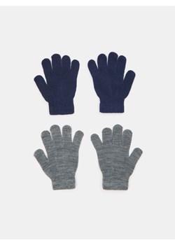 Sinsay - Rękawiczki 2 pack - szary ze sklepu Sinsay w kategorii Rękawiczki dziecięce - zdjęcie 161358550