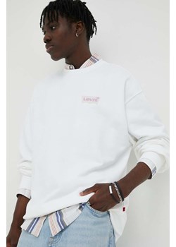 Levi&apos;s bluza bawełniana męska kolor biały ze sklepu ANSWEAR.com w kategorii Bluzy męskie - zdjęcie 161363844