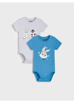 Sinsay - Body Looney Tunes 2 pack - niebieski ze sklepu Sinsay w kategorii Odzież dla niemowląt - zdjęcie 161364354
