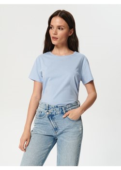 Sinsay - Koszulka basic - błękitny ze sklepu Sinsay w kategorii Bluzki damskie - zdjęcie 161364372