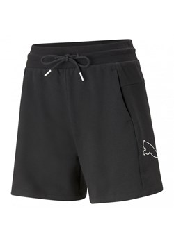 Damskie spodenki dresowe Puma Power Colorblock High-Waist Shorts - czarne ze sklepu Sportstylestory.com w kategorii Szorty - zdjęcie 161367313
