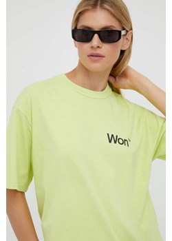 Won Hundred t-shirt damski kolor zielony ze sklepu ANSWEAR.com w kategorii Bluzki damskie - zdjęcie 161387421