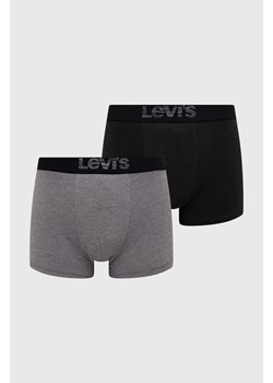 Levi's Bokserki (2-pack) męskie kolor czarny 37149.0625-greyblack ze sklepu PRM w kategorii Majtki męskie - zdjęcie 161390861