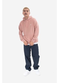 Converse bluza kolor różowy z kapturem z aplikacją 10023874.A13-PINK ze sklepu PRM w kategorii Bluzy męskie - zdjęcie 161391194