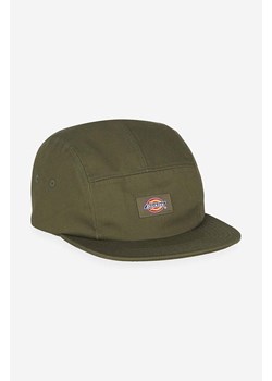 Dickies czapka z daszkiem kolor zielony gładka DK0A4XC1MGR-GREEN ze sklepu PRM w kategorii Czapki z daszkiem męskie - zdjęcie 161391604