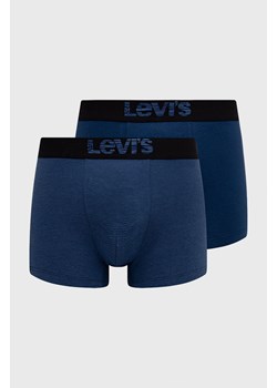 Levi's Bokserki (2-pack) męskie kolor niebieski 37149.0621-darkblueco ze sklepu PRM w kategorii Majtki męskie - zdjęcie 161392443