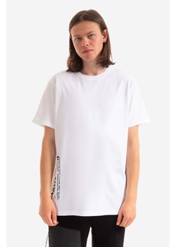 Maharishi t-shirt bawełniany kolor biały z nadrukiem 9752.WHITE-WHITE ze sklepu PRM w kategorii T-shirty męskie - zdjęcie 161393234