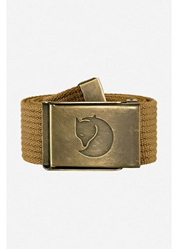 Fjallraven pasek Pasek Fjallraven Canvas Brass Belt F77297 232 kolor beżowy F77297.232-232 ze sklepu PRM w kategorii Paski damskie - zdjęcie 161393293