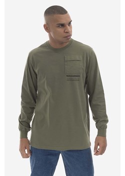 Maharishi longsleeve bawełniany Miltype Longsleeve T-shirt kolor zielony z aplikacją 7022.OLIVE-OLIVE ze sklepu PRM w kategorii T-shirty męskie - zdjęcie 161393500