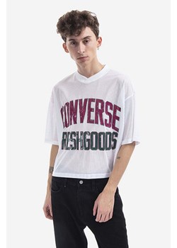 Converse t-shirt x Joe FreshGood Ftb męski kolor biały z nadrukiem 10022146.A01-WHITE ze sklepu PRM w kategorii T-shirty męskie - zdjęcie 161393552