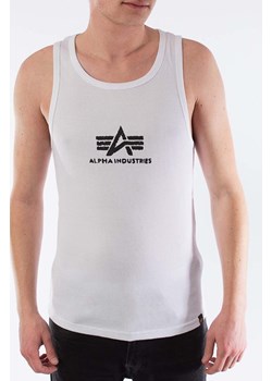 Alpha Industries t-shirt bawełniany kolor biały 176545.92-BIALY ze sklepu PRM w kategorii T-shirty męskie - zdjęcie 161393774