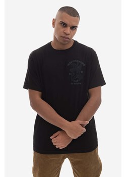 Maharishi t-shirt bawełniany kolor czarny gładki 4093.BLACK-BLACK ze sklepu PRM w kategorii T-shirty męskie - zdjęcie 161394783