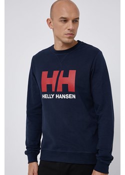 Helly Hansen bluza bawełniana męska kolor granatowy  34000 ze sklepu PRM w kategorii Bluzy męskie - zdjęcie 161394904