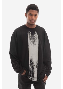 A-COLD-WALL* longsleeve bawełniany Plaster LS T-shirt kolor czarny z nadrukiem ACWMTS094-BLACK ze sklepu PRM w kategorii T-shirty męskie - zdjęcie 161394964