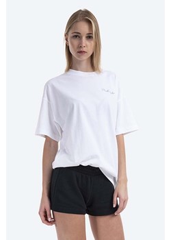 Converse t-shirt bawełniany kolor biały 10021480.A02-WHITE ze sklepu PRM w kategorii Bluzki damskie - zdjęcie 161395010