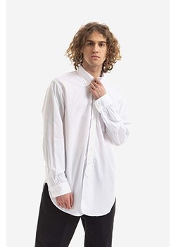 Engineered Garments koszula bawełniana męska kolor biały regular z kołnierzykiem button-down 22S1A001-ET002 ze sklepu PRM w kategorii Koszule męskie - zdjęcie 161396403
