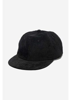 Taikan czapka z daszkiem sztruksowa Easy Corduroy Cap kolor czarny gładka TA0003.BLK-BLK ze sklepu PRM w kategorii Czapki z daszkiem męskie - zdjęcie 161397663