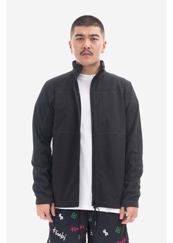Fjallraven bluza Abisko Lite Fleece Jacket męska kolor czarny gładka F86971.550-550 ze sklepu PRM w kategorii Bluzy męskie - zdjęcie 161398252