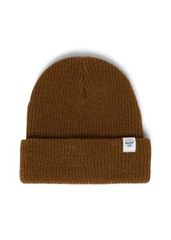 Herschel czapka kolor brązowy 1226.1614.OS-Rubber ze sklepu PRM w kategorii Czapki zimowe damskie - zdjęcie 161398311