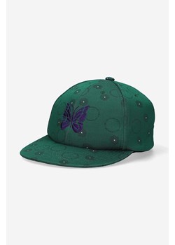 Needles czapka z daszkiem Baseball Cap Poly Jq kolor zielony wzorzysta LQ035.GREEN-Green ze sklepu PRM w kategorii Czapki z daszkiem damskie - zdjęcie 161398314