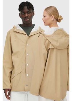 Rains kurtka przeciwdeszczowa 12010 Jacket kolor beżowy przejściowa 12010.24-24Sand ze sklepu PRM w kategorii Kurtki męskie - zdjęcie 161398824