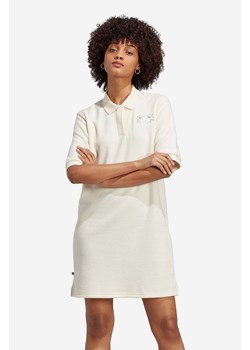 adidas sukienka Polo kolor beżowy mini prosta IP3755-KREMOWY ze sklepu PRM w kategorii Sukienki - zdjęcie 161399272
