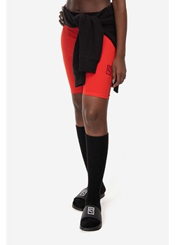 Puma szorty x Vogue Tight Shorts damskie kolor czerwony z aplikacją high waist 535080.95-CZERWONY ze sklepu PRM w kategorii Szorty - zdjęcie 161400293