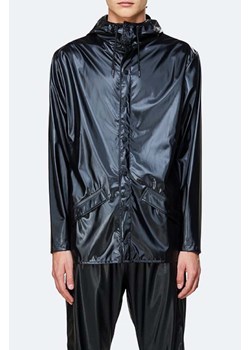Rains kurtka przeciwdeszczowa Jacket 1201 kolor czarny przejściowa 1201.SHINYBLACK ze sklepu PRM w kategorii Kurtki damskie - zdjęcie 161400851