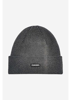 PLEASURES czapka bawełniana kolor czarny bawełniana P22F063-TAN ze sklepu PRM w kategorii Czapki zimowe damskie - zdjęcie 161400952